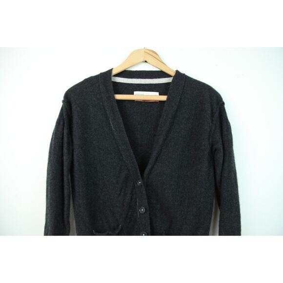 Pilcro Anthropologie XS Cardigan 100% Cashmere Button Up Preppy Academia Minimal - Picture 5 of 10